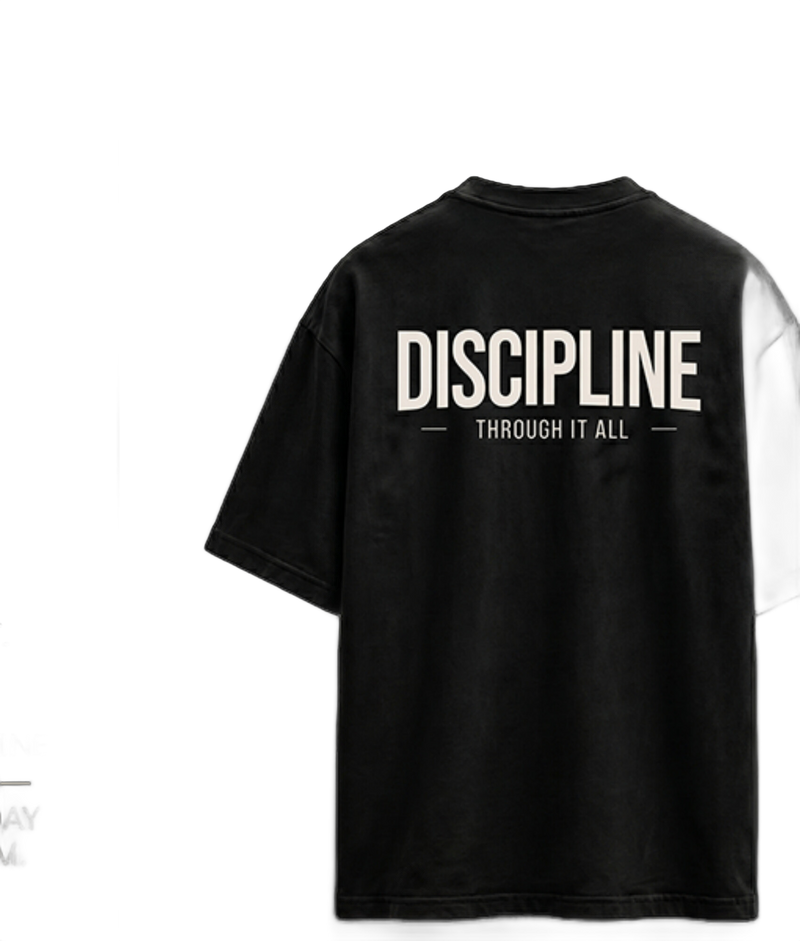 Discipline Tee — Minimal Premium — Onyx