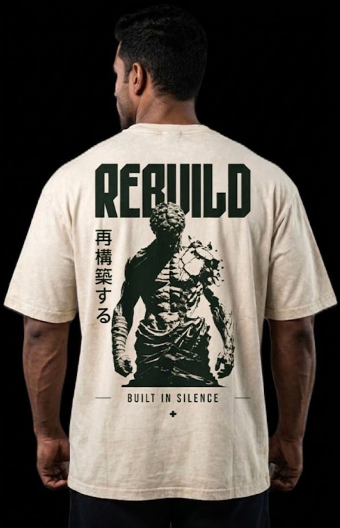 Off White · back · Greek God Tee — Green Back
