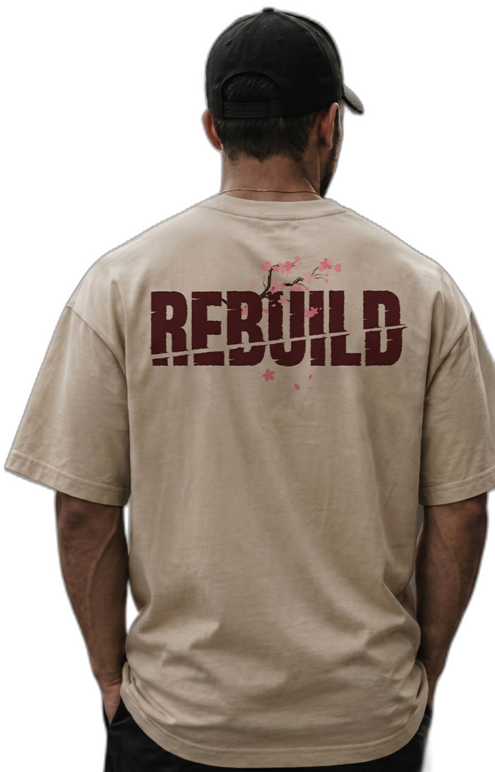 REBUILD Tee — Sakura — Ivory