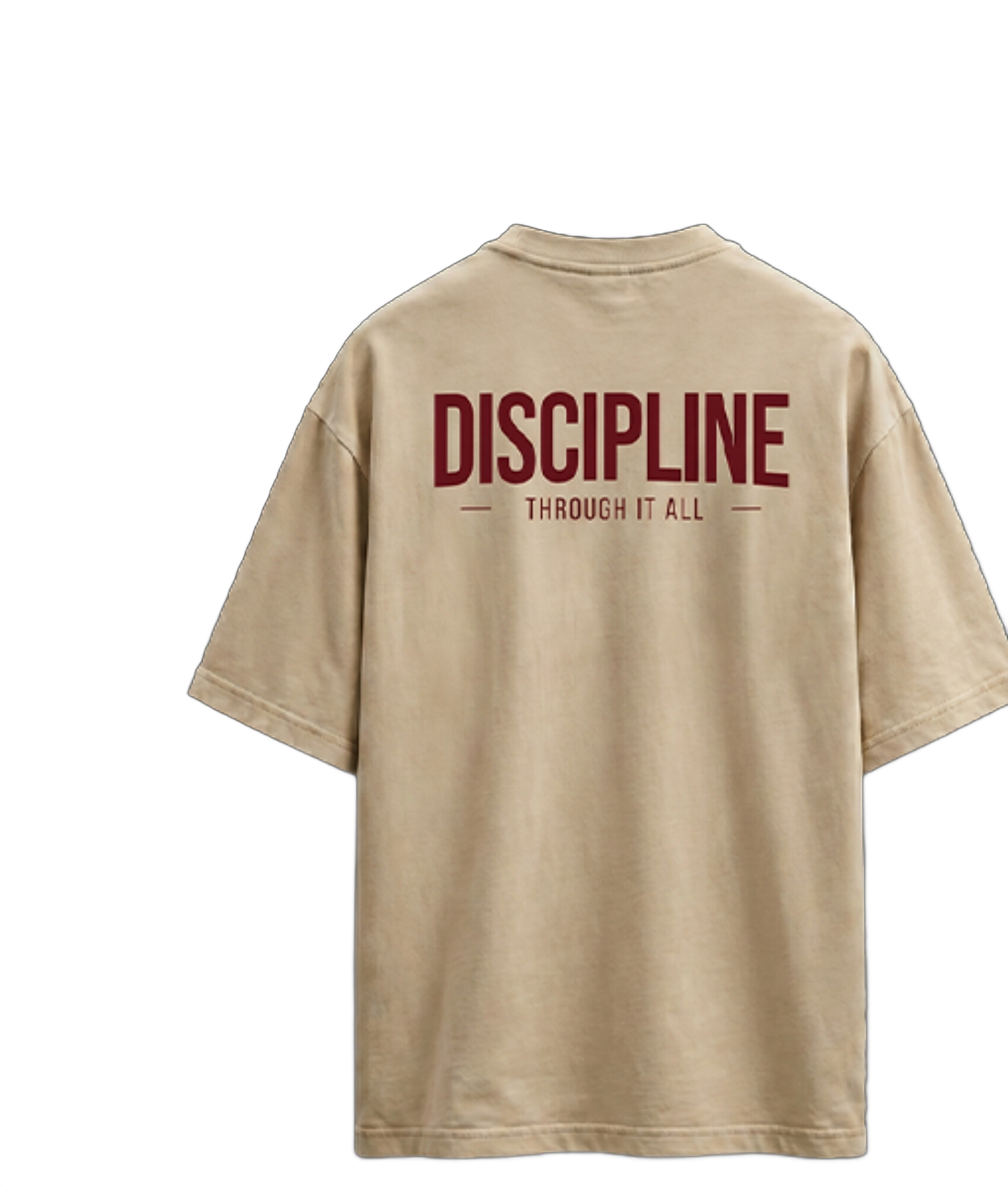 Discipline Tee — Minimal Premium — Cream