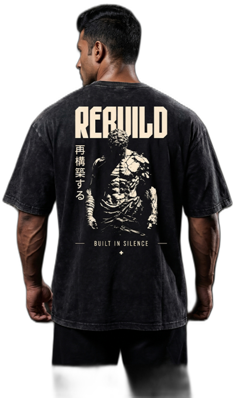 REBUILD Tee — Greek God — Onyx