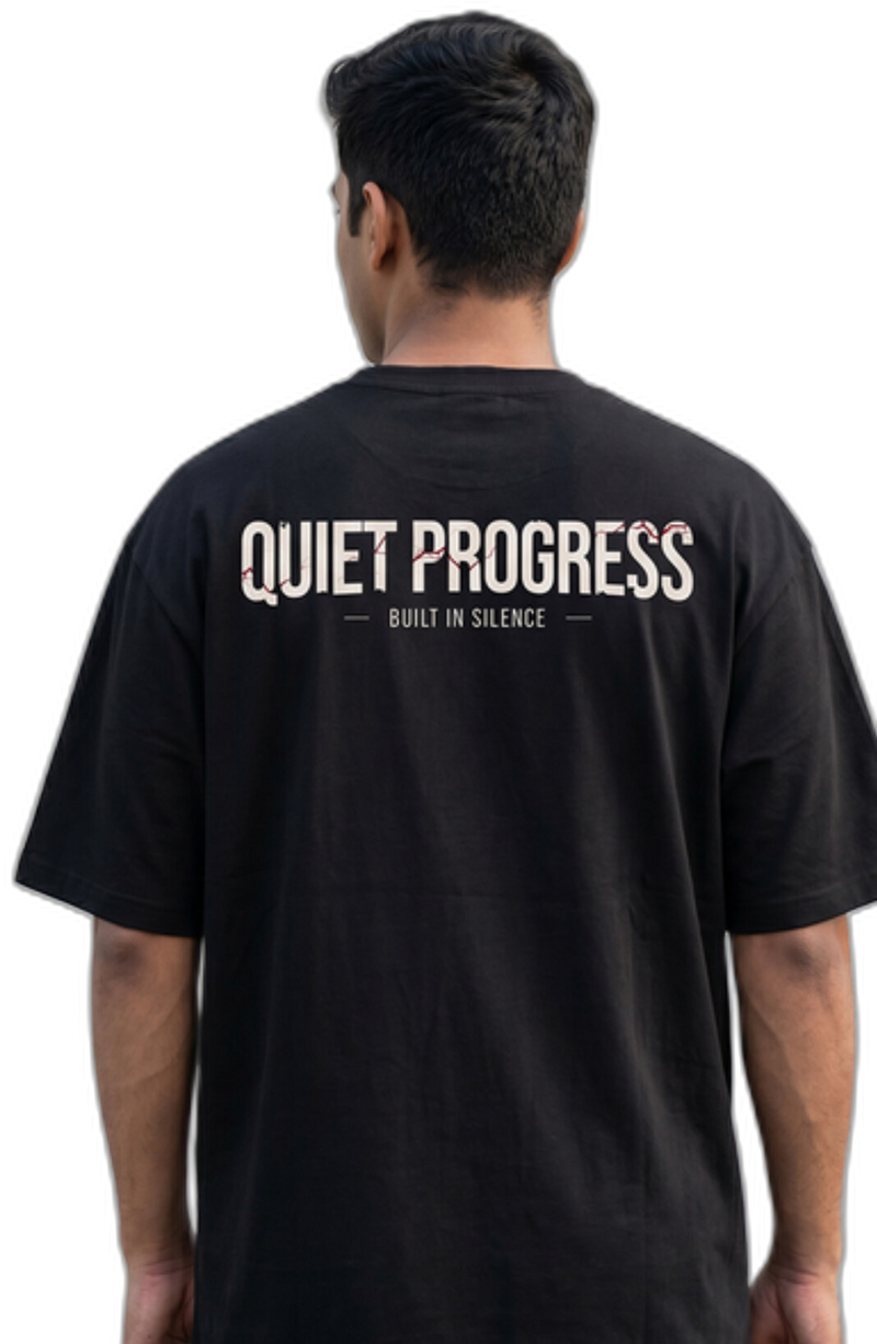 Quiet Progress Tee — Minimal Premium — Onyx